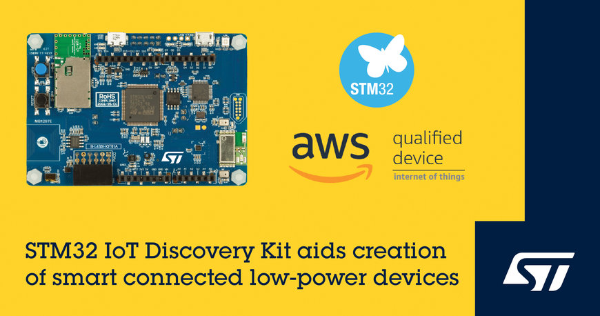 STMicroelectronics Simplifies IoT-Node Connectivity and Security with Latest STM32 Discovery Kit and Expansion Software 